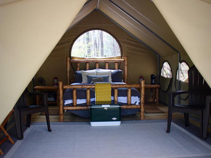 Lake Powhatan Glamping Tent