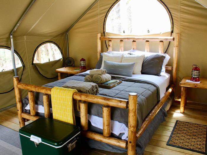 Lake Powhatan Glamping Tent