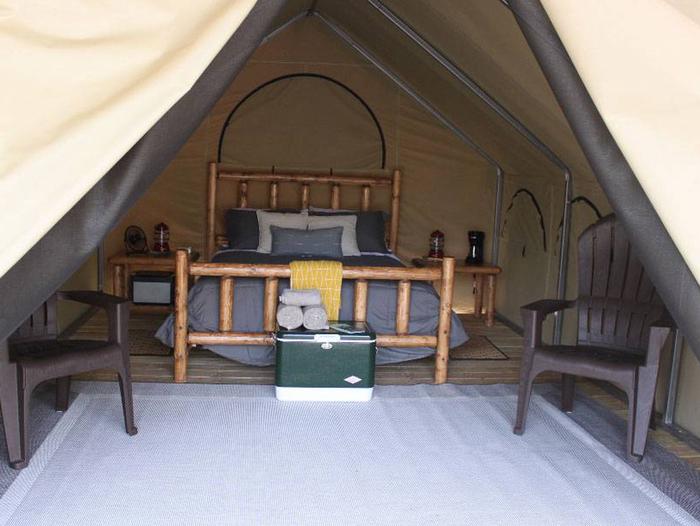 Lake Powhatan Glamping Tent