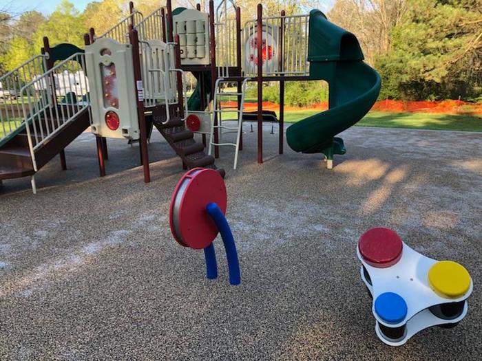 Playground Equipment located within Eagle Loop at Gun Creek Campground