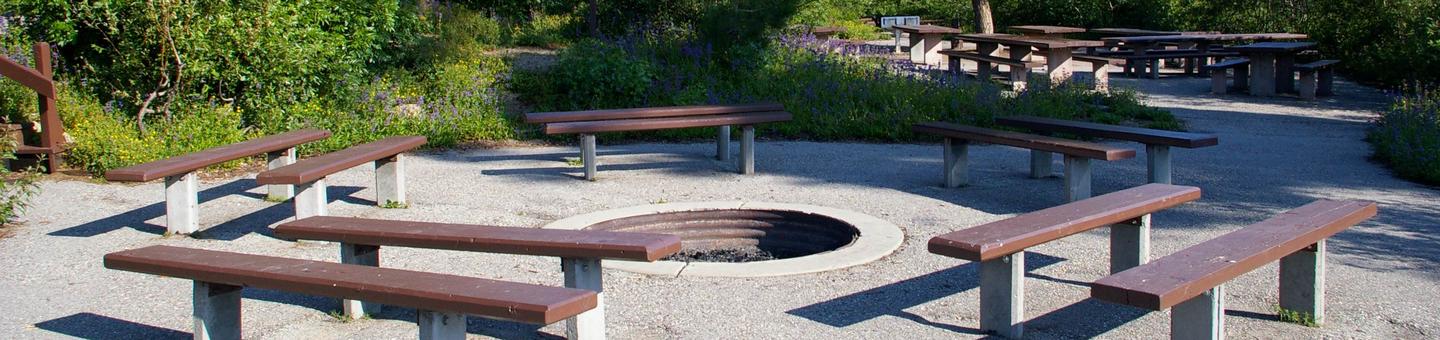 Paved walkways will get you to your West Group site with partially shaded areas with several bench seats, fire ring and mountain scenes.Shafer Butte Campground