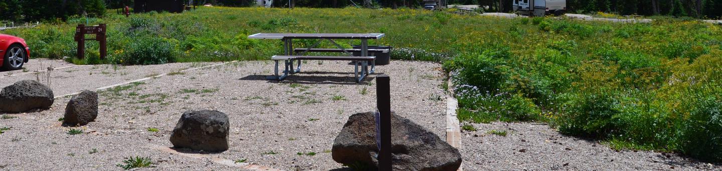 Site 24: Table and parking area. 