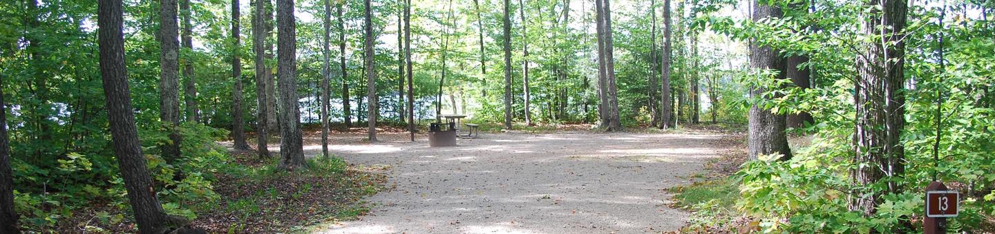 Colwell Lake Campground site #13