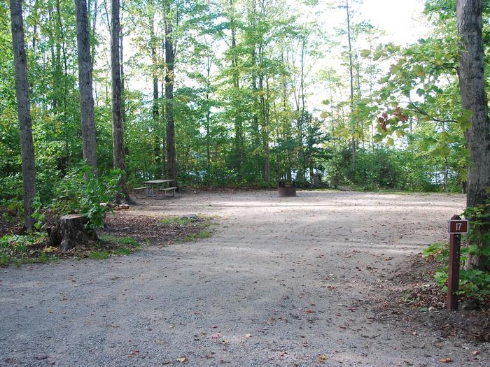 Colwell Lake Campground site #17