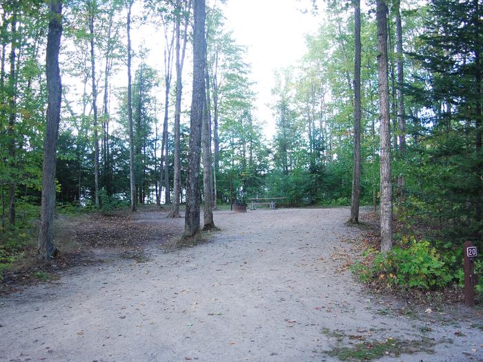 Colwell Lake Campground site #20