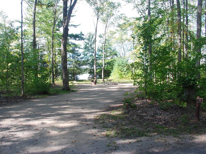 Colwell Lake Campground site #22