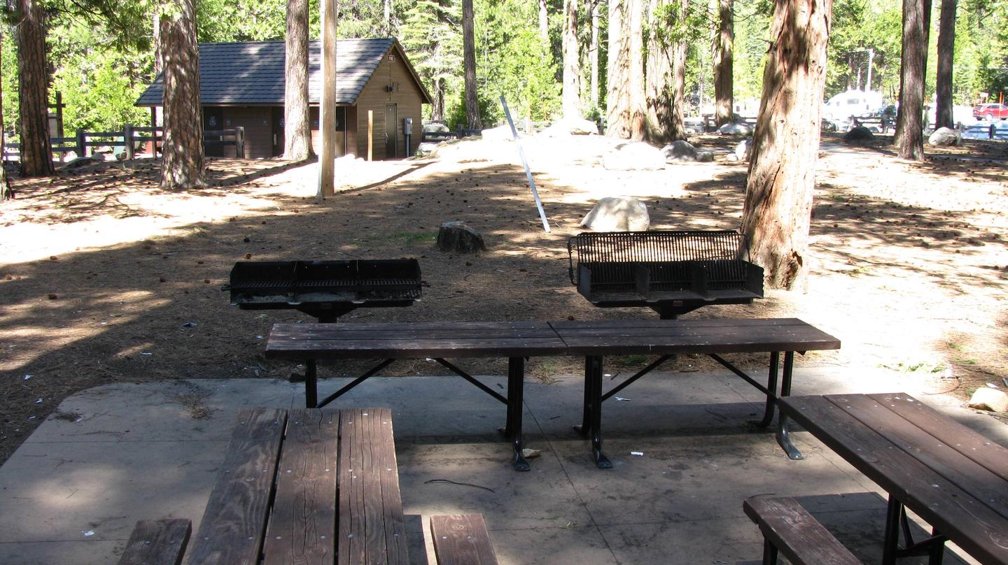 Pinecrest "Fir" Group Picnic Site, Grills and Serving Table