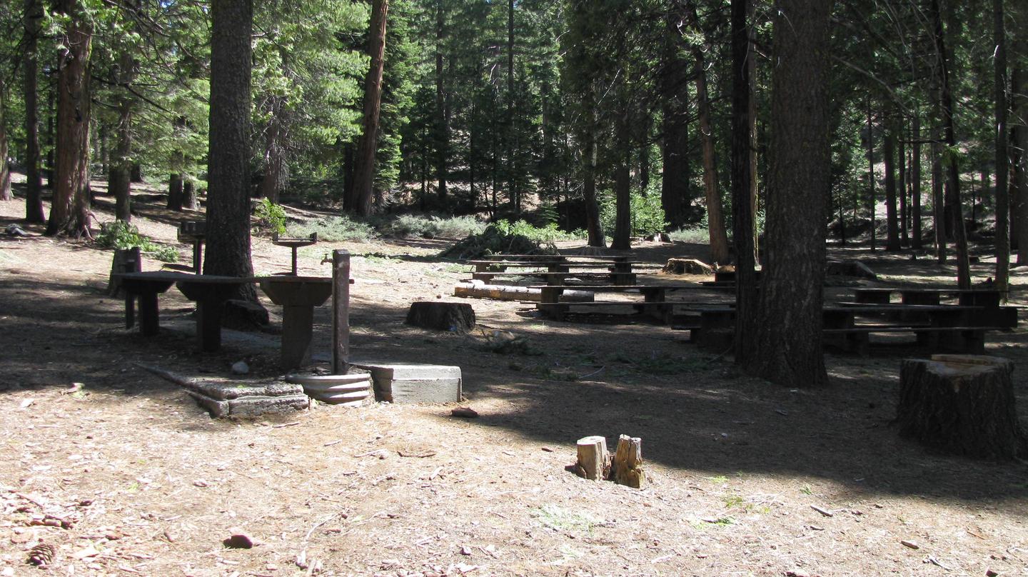 Pioneer Trail Group Campground, Site #2, tables and water spigotsPioneer Trail Group Campground, Site #2
