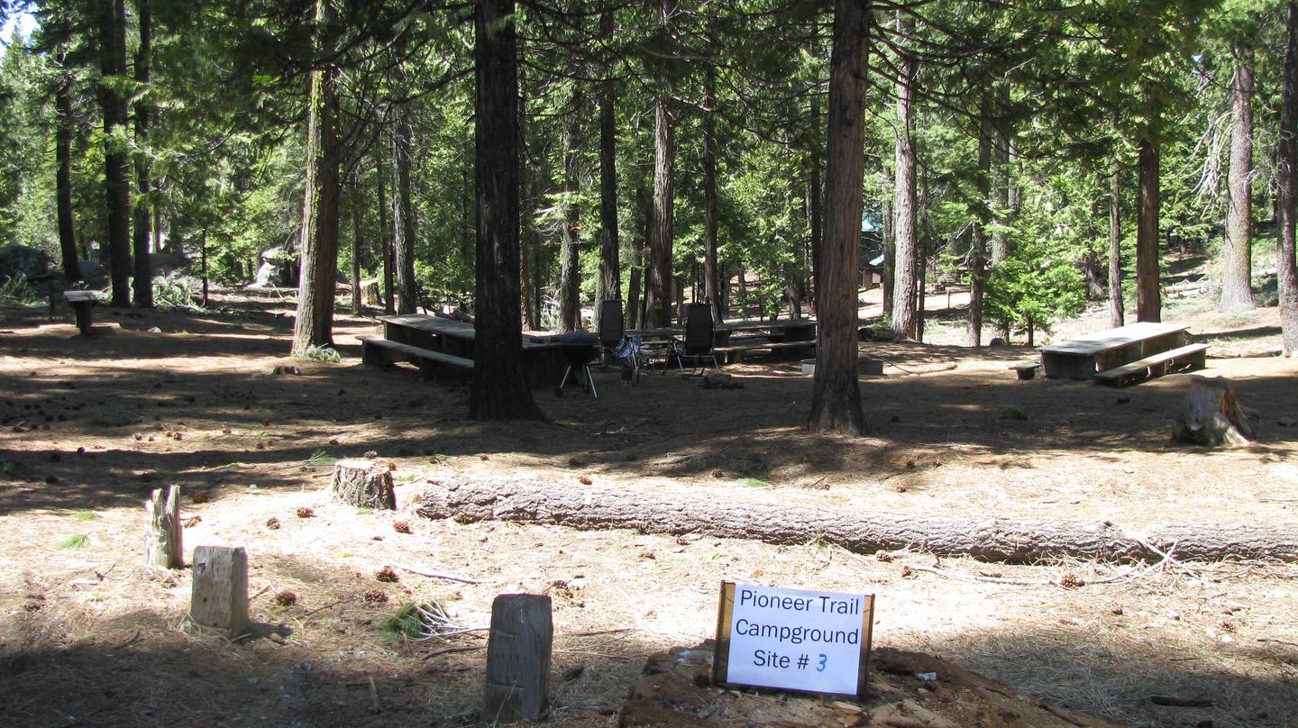 Pioneer Trail Group Campground, Site #3, overviewPioneer Trail Group Campground, Site #3