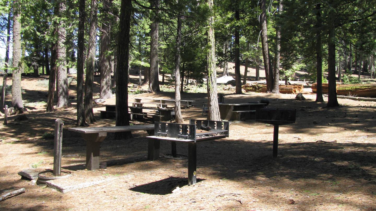 Pioneer Trail Group Campground, Site #3: Grills, serving table and water spigotsPioneer Trail Group Campground, Site #3: Grills, serving table and water spigot