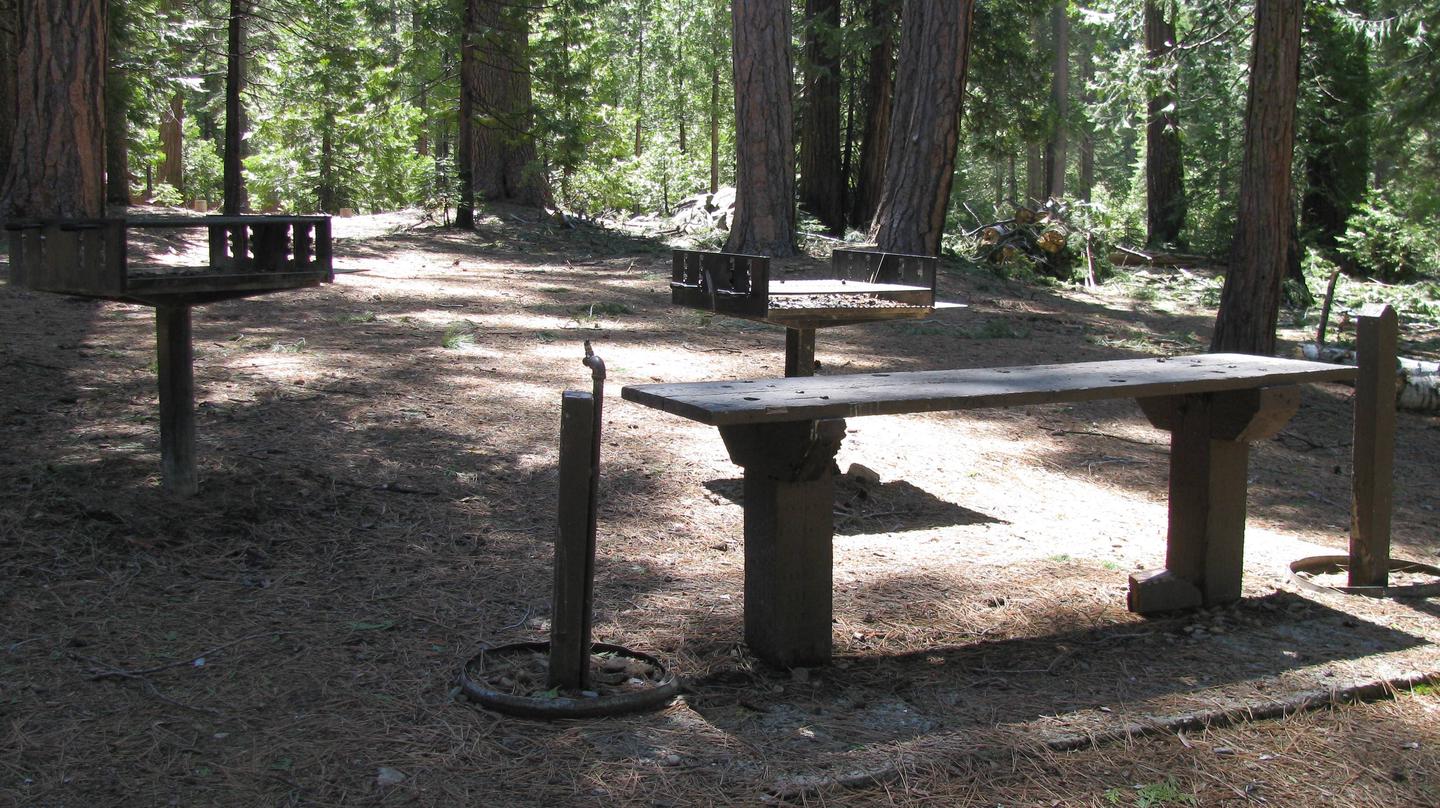Pioneer Trail Group Campground, Site #3: Grills, serving table and water spigot