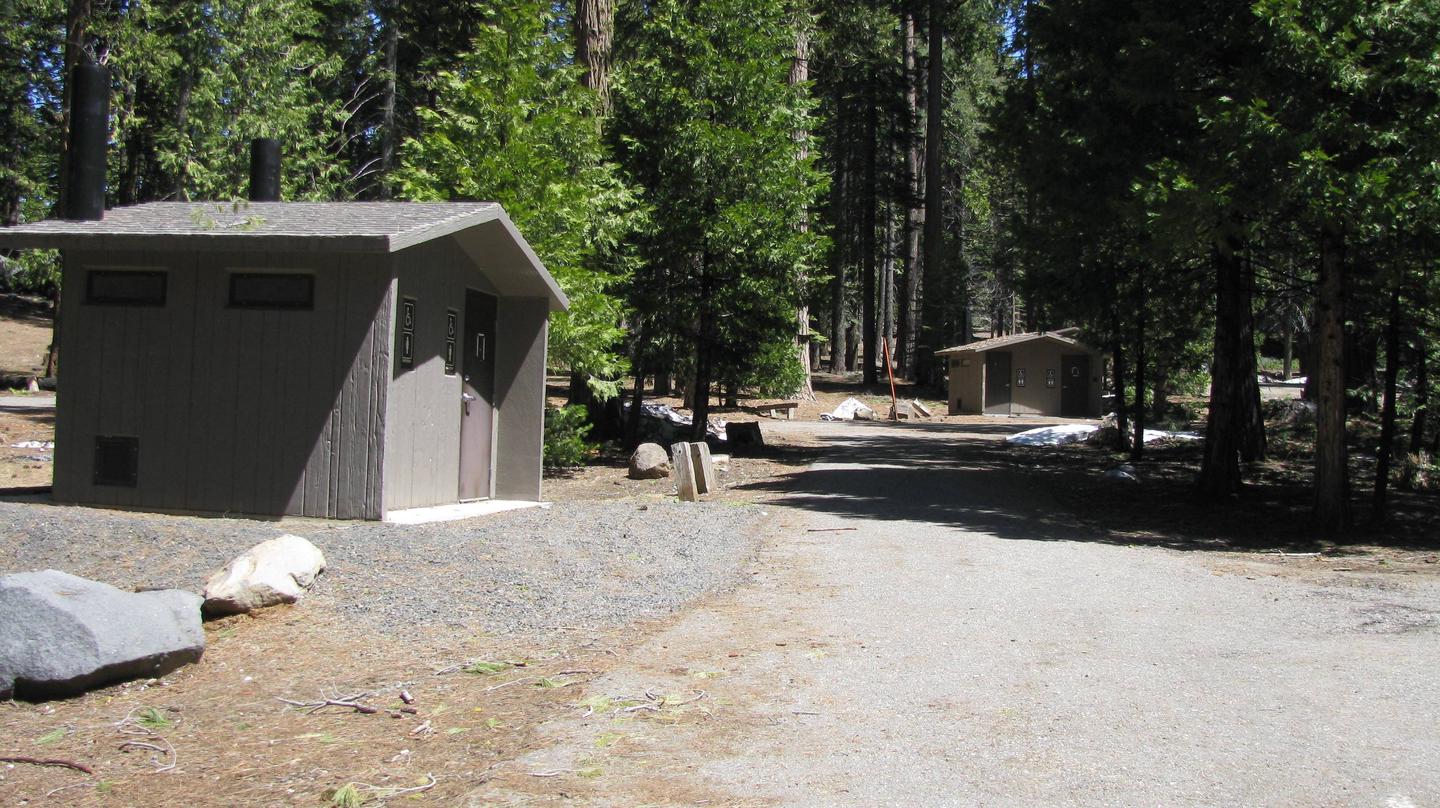 Pioneer Trail Group Campground, Site #3, Vault toilets