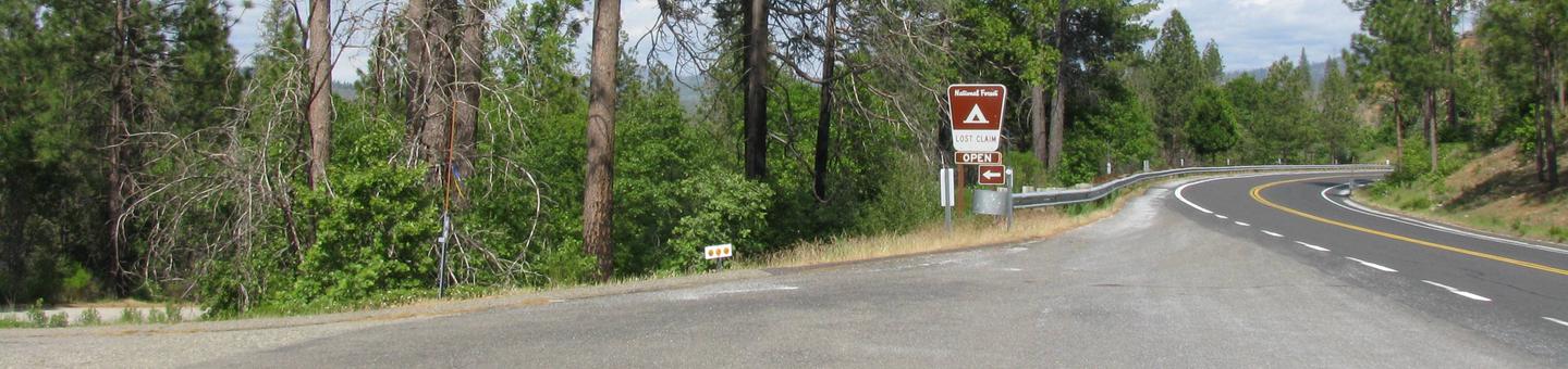 Lost Claim Campground Highway Entrance