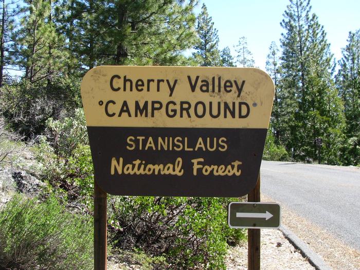 Cherry Valley Campground Entrance Sign
