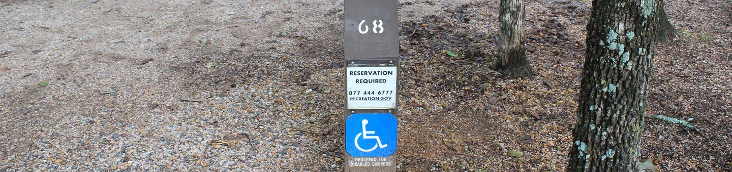 Site 68 Buckhorn Campground Handicapped AccessibleSite 68 Buckhorn Campground