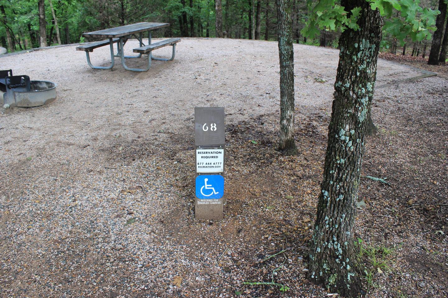 Site 68 Buckhorn Campground Site #68 Handicapped AccessibleSite 68 Buckhorn Campground