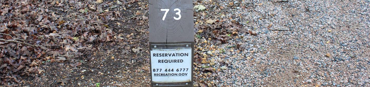 Site 73 Buckhorn campground