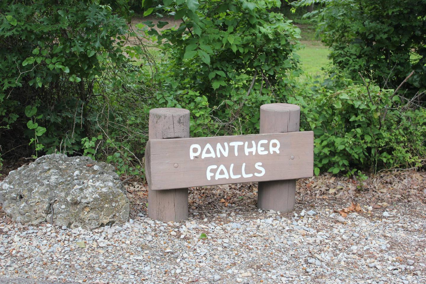 Panther Falls Sign