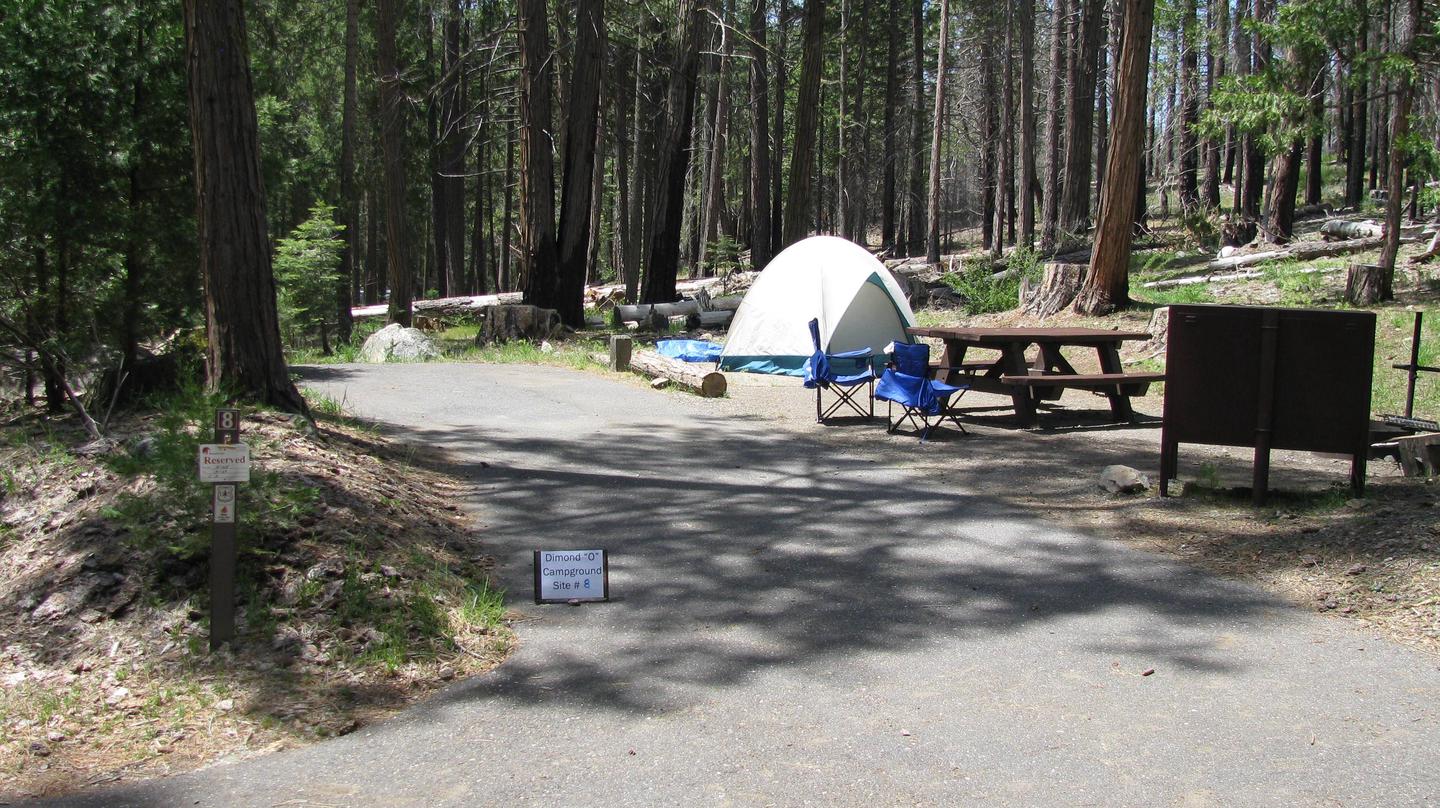 Dimond O Campground, Site #8