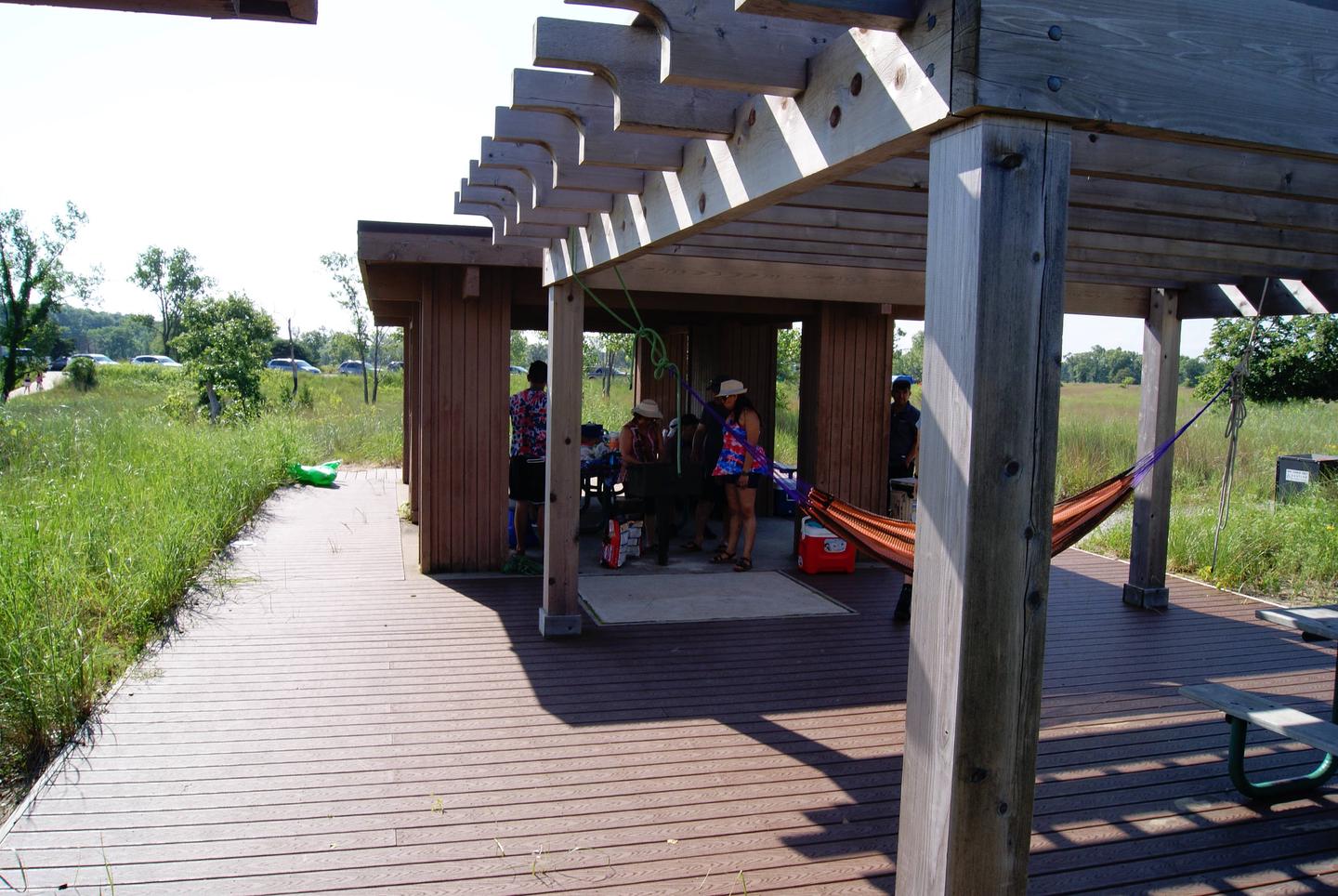 West Beach Picnic Shelter 1 PergolaPergola connecting shelters 1 and 2