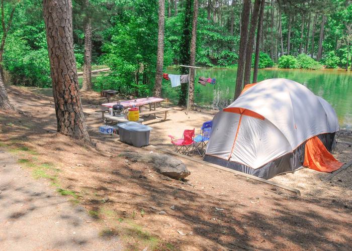 Campsite view.McKaskey Creek Campground, campsite 27.