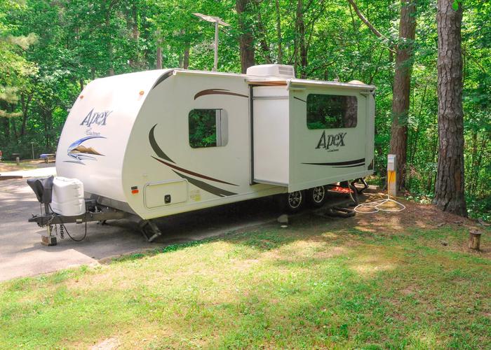 Utilities-side clearance.McKaskey Creek Campground, campsite 51.