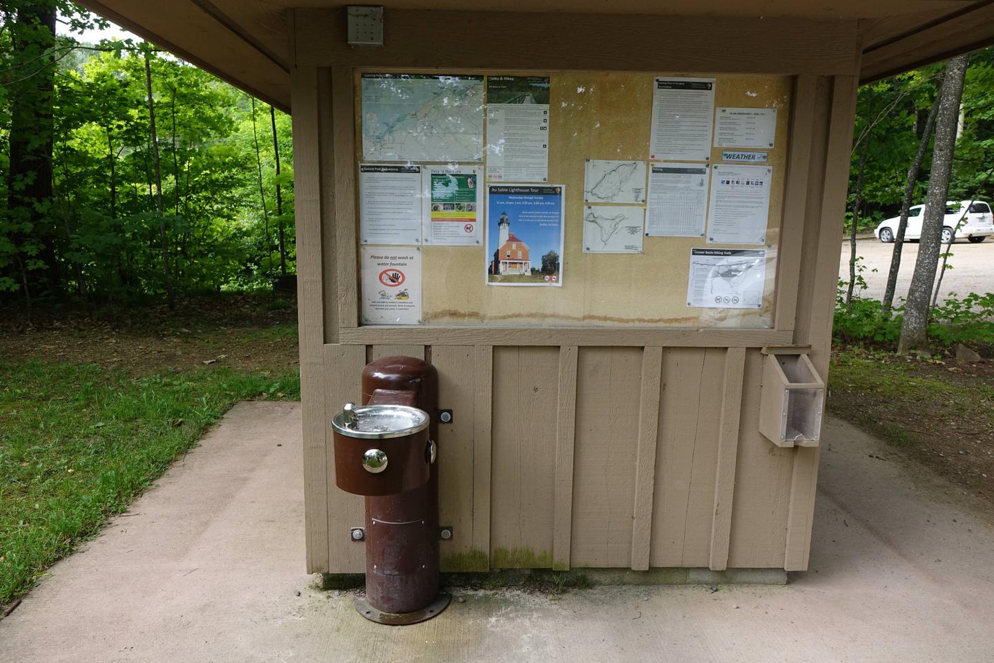 Water station in the campgroundwater station