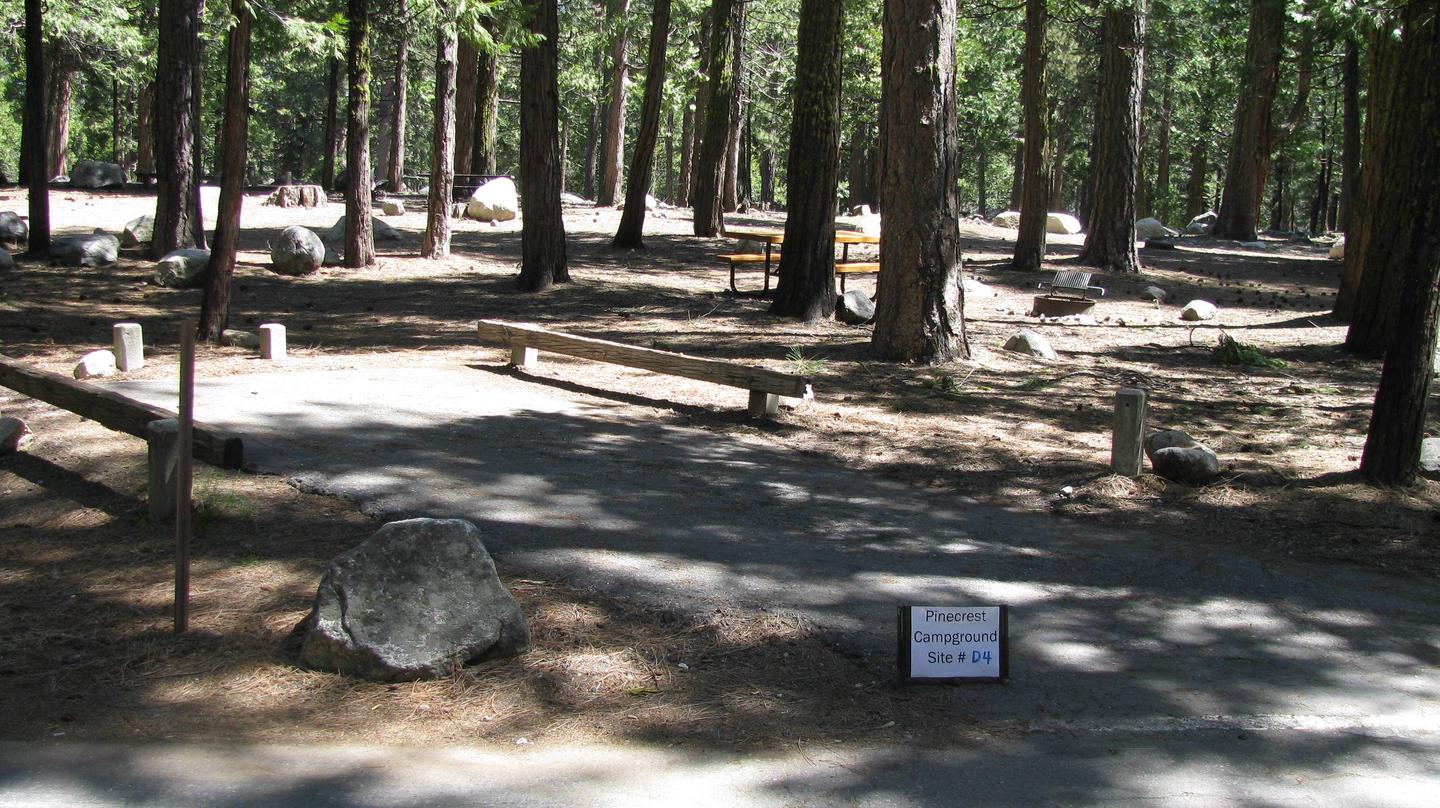 Pinecrest Campground Site D4