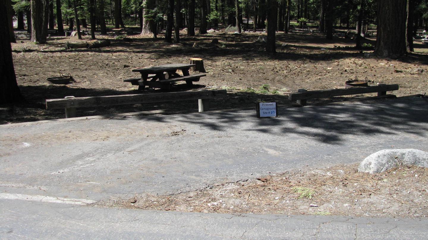 Pinecrest Campground Site D7