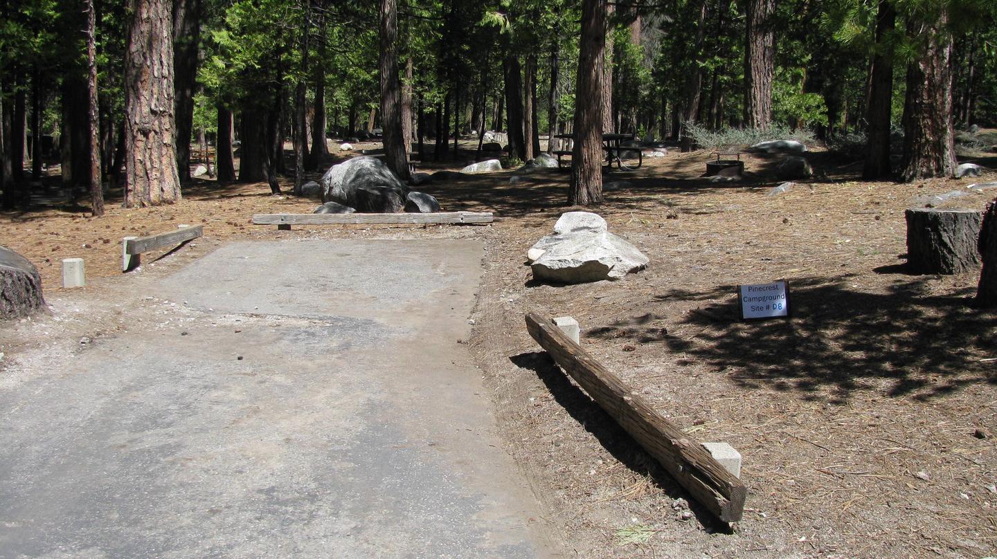 Pinecrest Campground Site D8