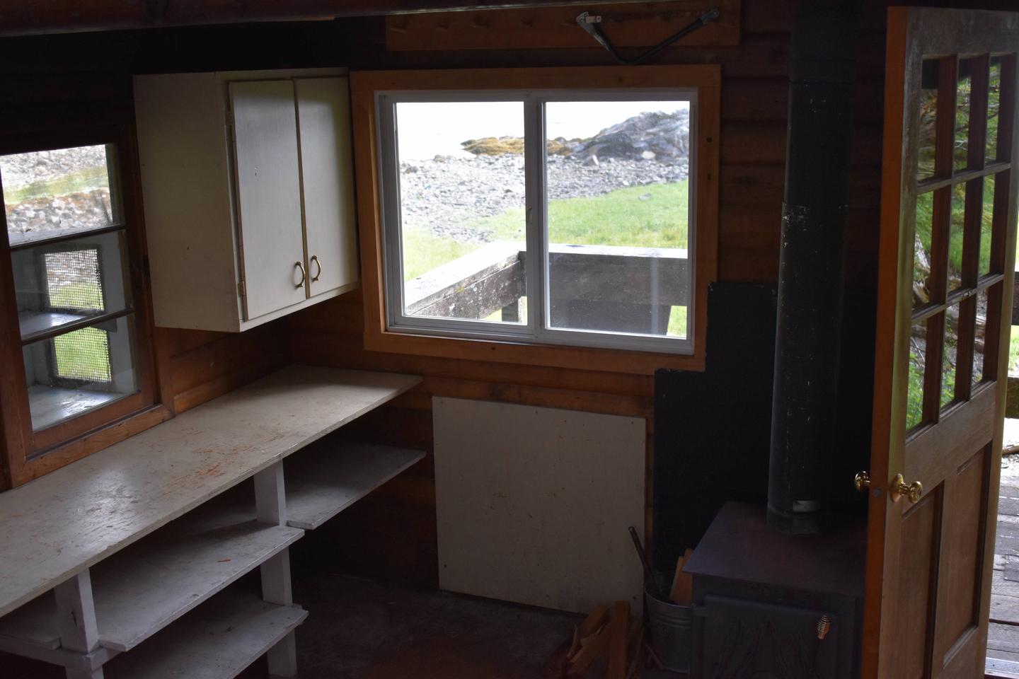 Kitchen AreaAlava Bay cabin kitchen area