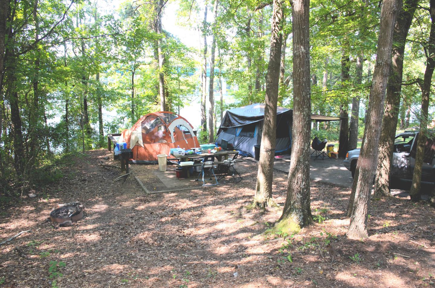 Campsite view.Old 41 #3, campsite 011.