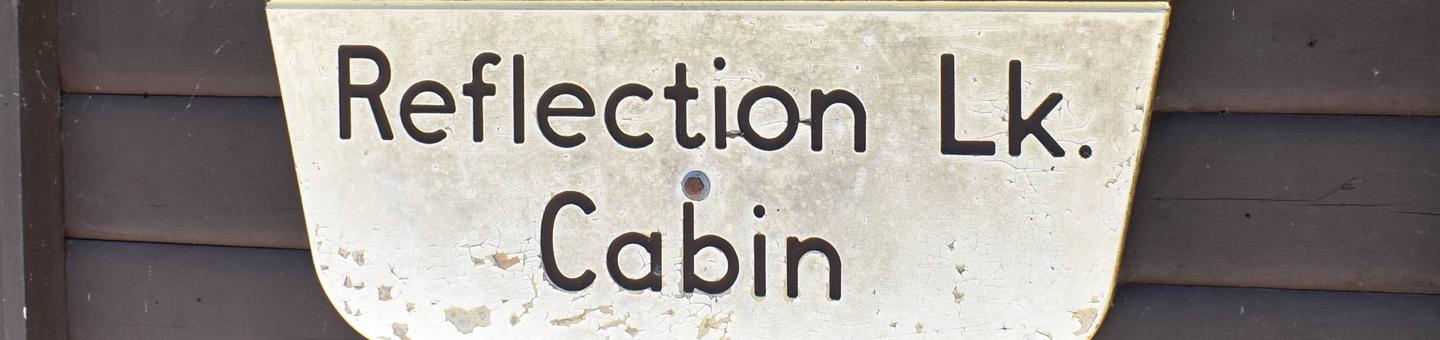 Reflection Lake Cabin Sign