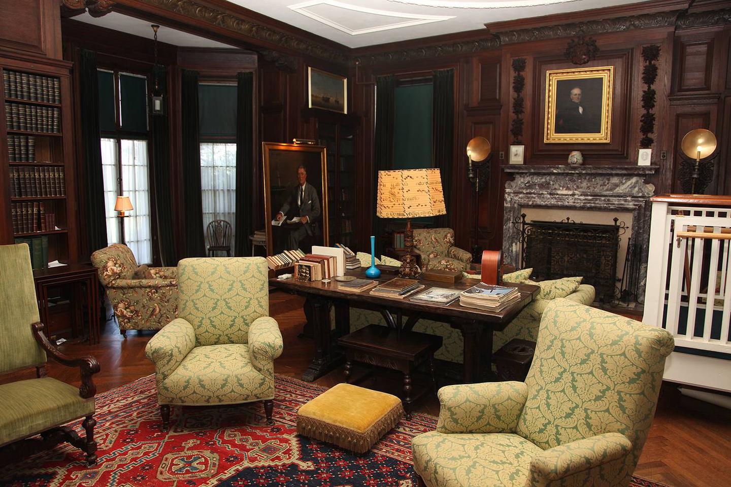 FDR's home library