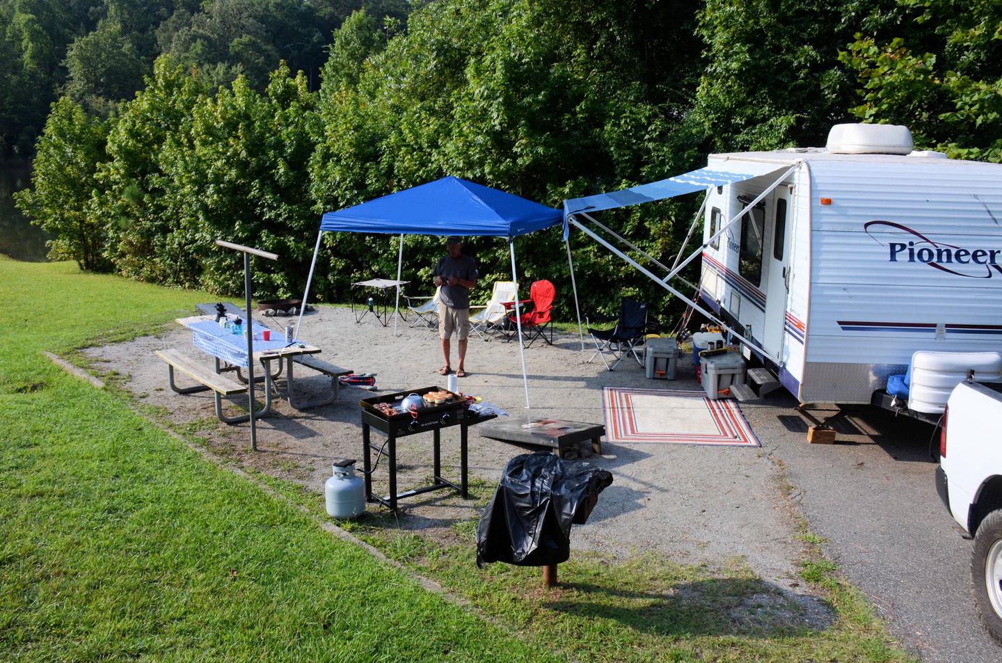 Campsite view.Payne Campground, campsite 12.