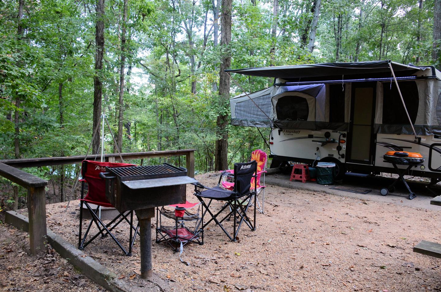 Campsite view-3.McKinney Campground, campsite 13.