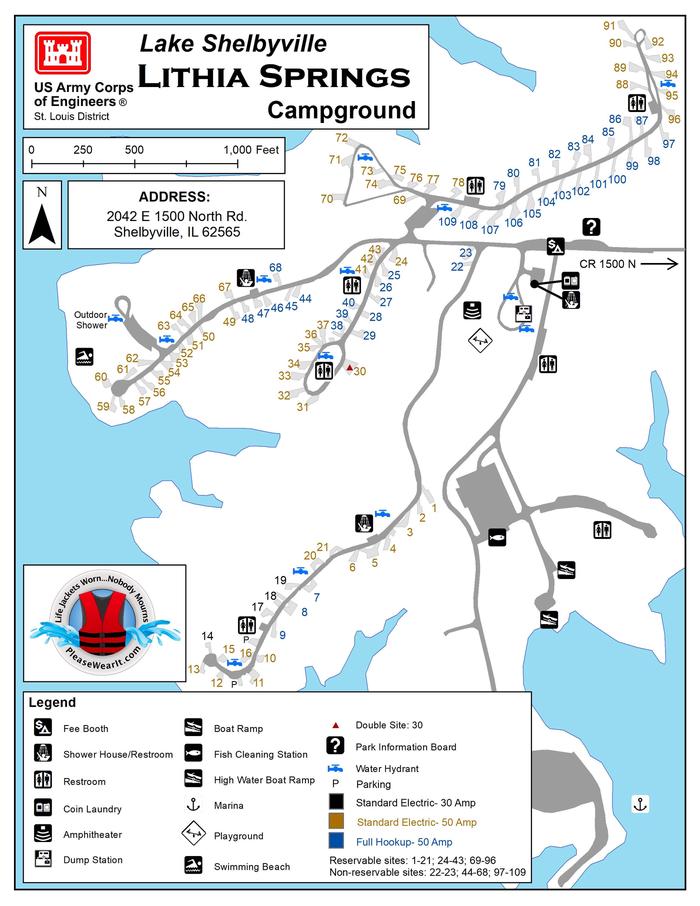 Lithia Springs Campground MapCampground Map 2019