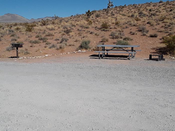 Red Rock Canyon Campground RV Site 6Red Rock Canyon Campground RV Site 6-  Nearby  Vault toilet, Grill,  Parallel park .No Shade Shelter , tent pad or fire pits.