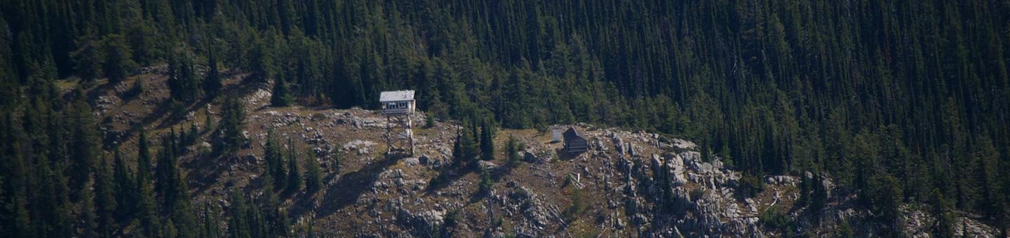 Garver Lookout from the air