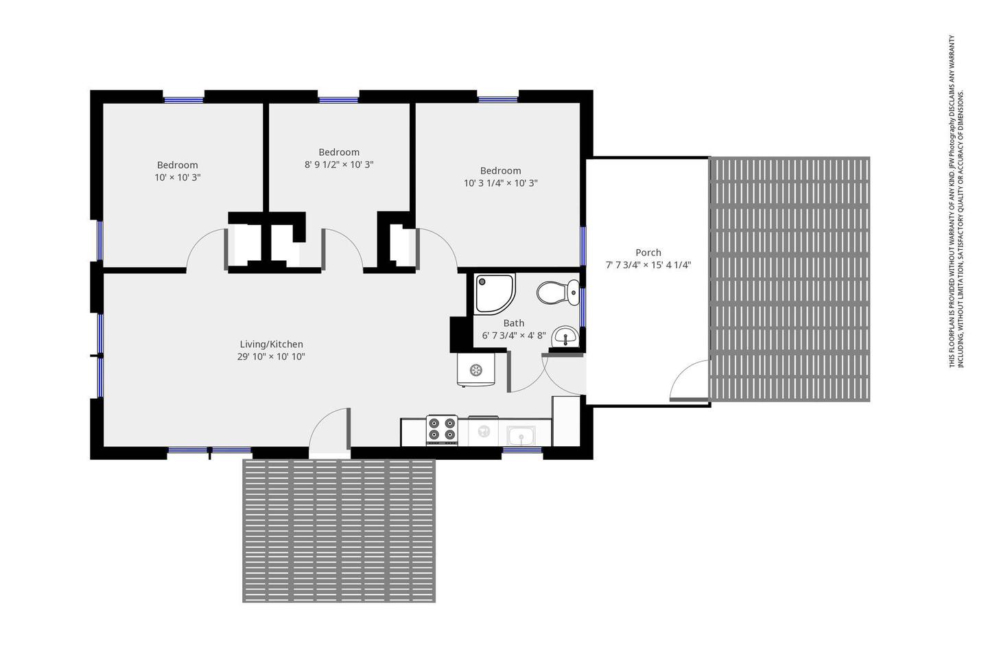 Bay View House offers a spacious floor plan for guests