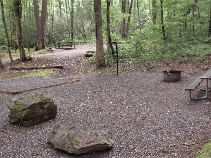 Campsite is close to bathhouse and the trail that leads to the waterfalls. B-5
