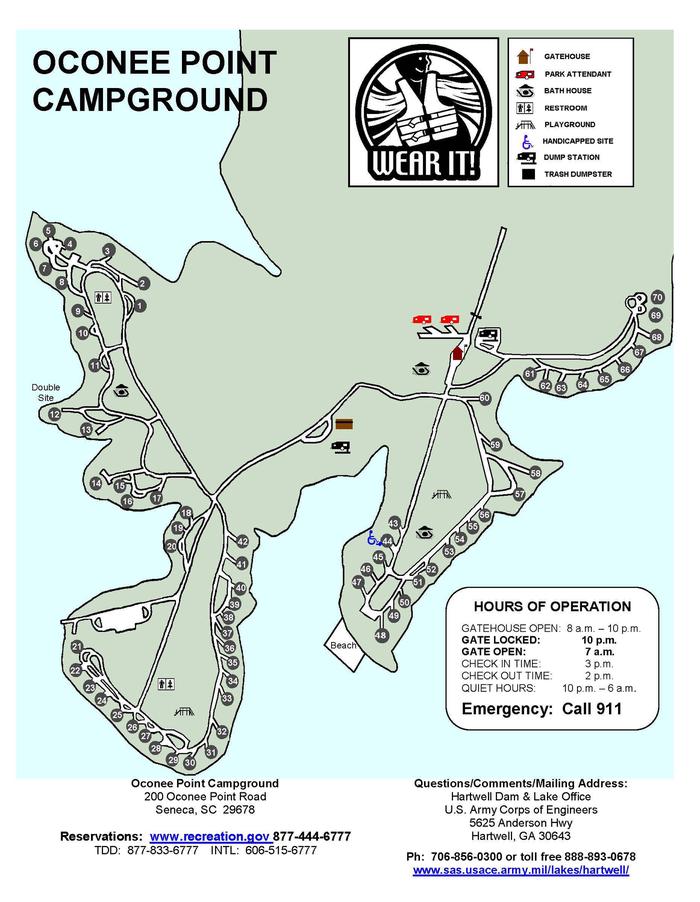Campground MapOconee Point Campground Map