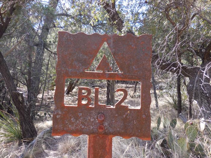 Trail sign to BL-2 Campsite