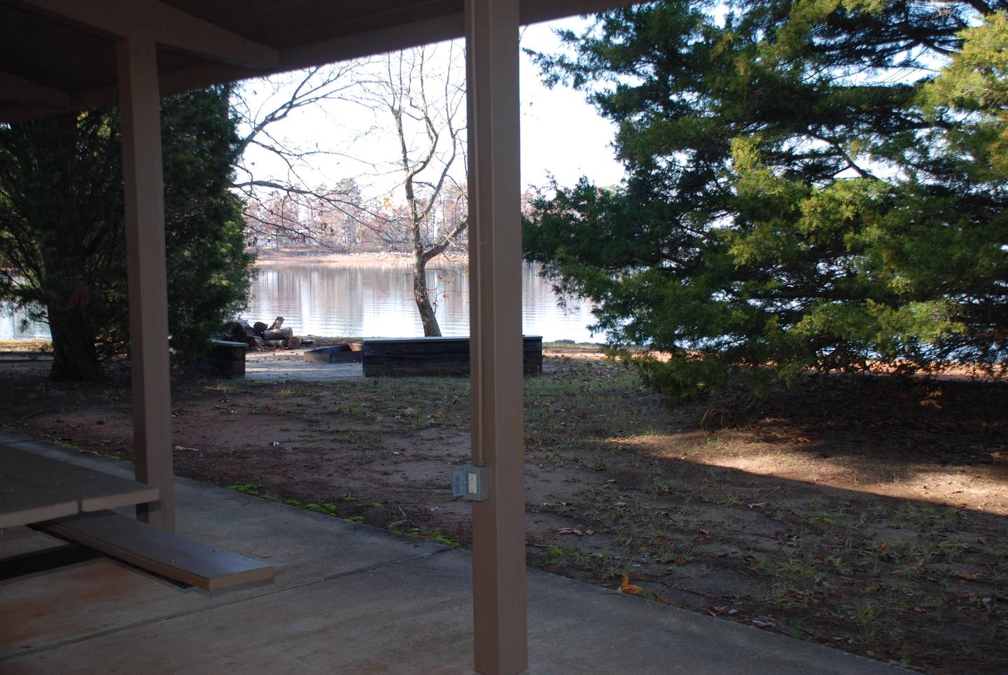 VIEW FROM A PICNIC SHELTER