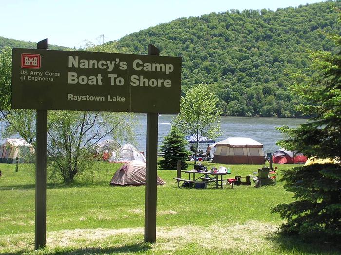 NC signNancy's camp