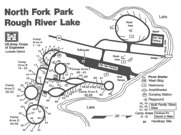 North Fork Campground Map