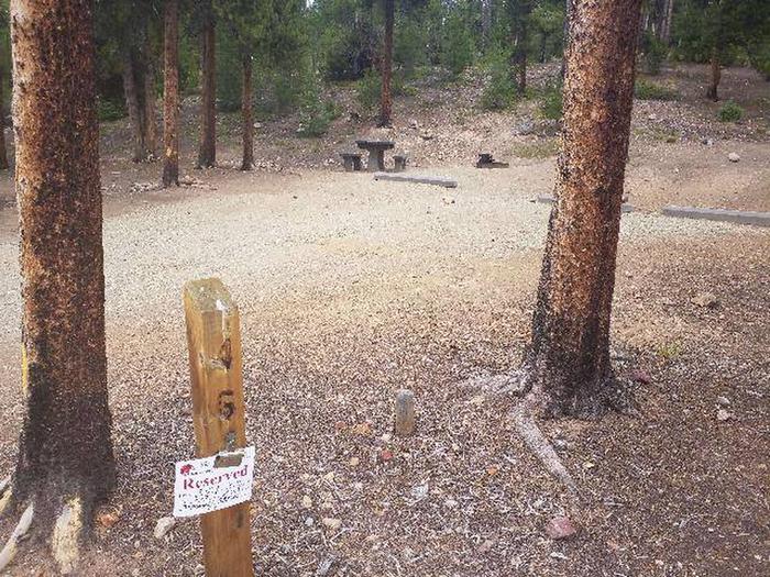 Baby Doe Campground, site 46 marker