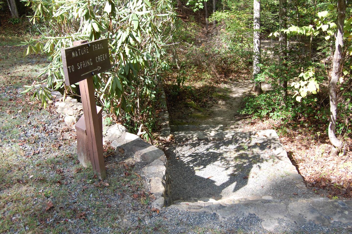 Nature Trail Rocky Bluff features three trailheads, including the Spring Creek Nature Trail. 