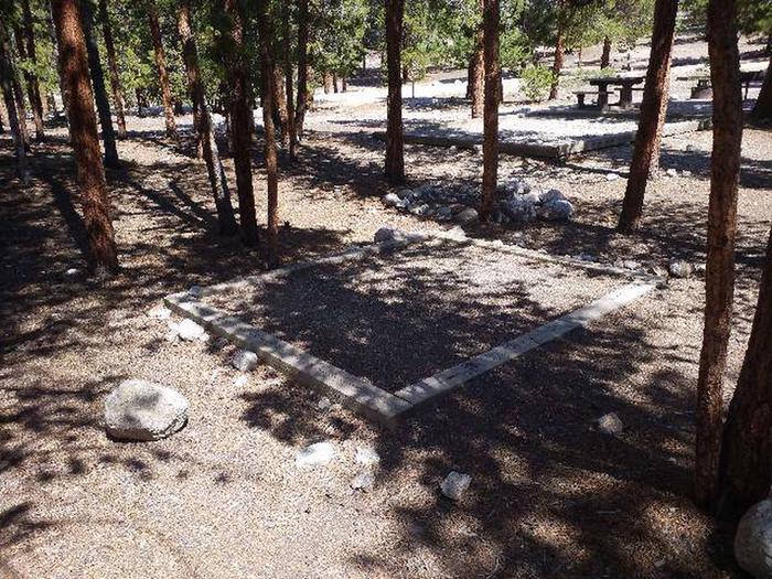 Lakeview Campground, site A14 tent pad