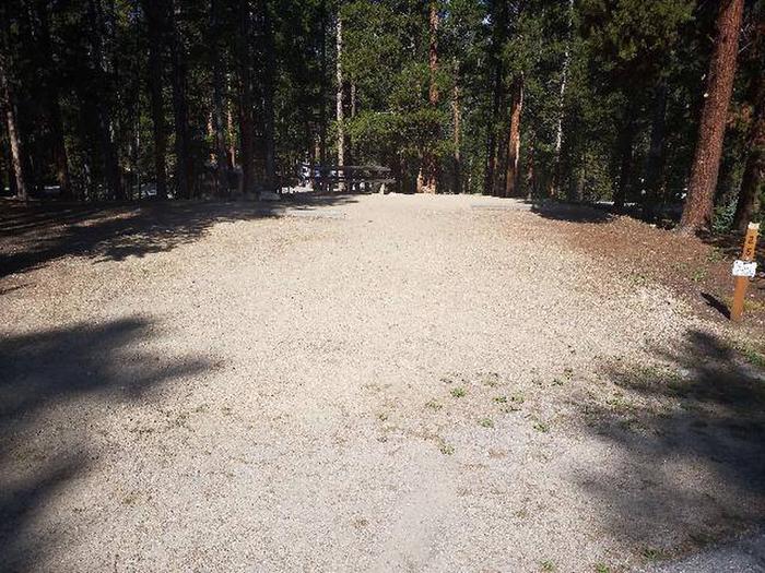 Molly Brown Campground, site 25 parking